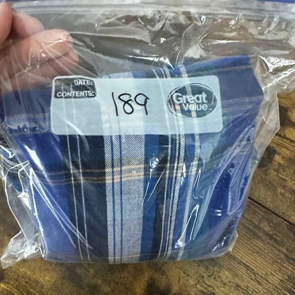 Vintage wrangler western pearl snap shirt size 16.5-35 blue long sleeve XL tail - Picture 7 of 7